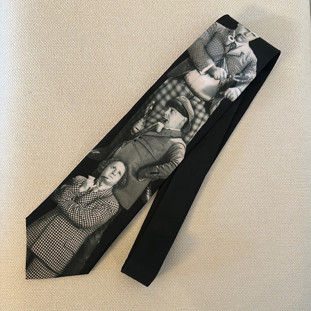 Ralph Marlin NEW three stooges men’s necktie Novelty gift detectives design